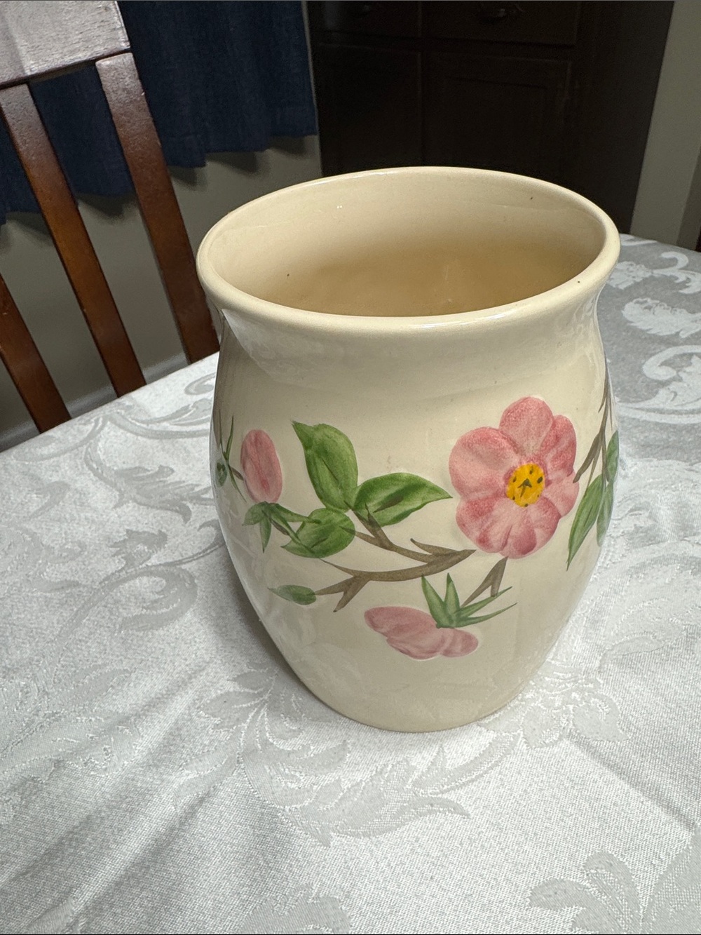 Vtg. Franciscan “ Desert Rose” vase/ Utinsel holder. - Picture 2 of 6